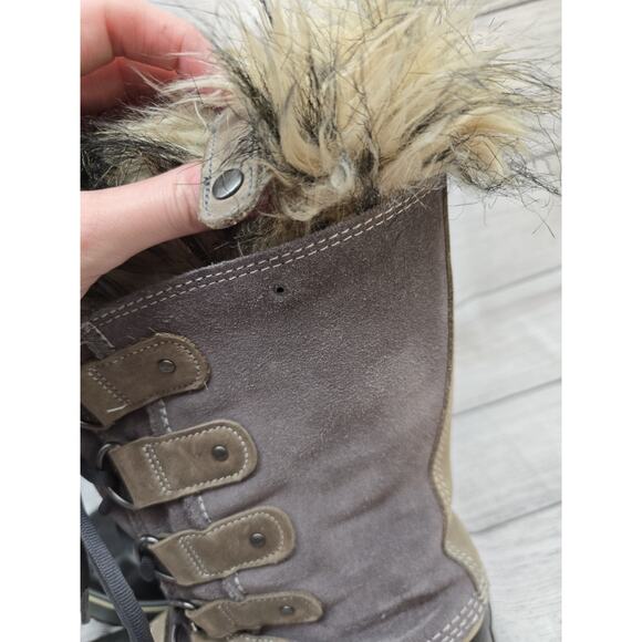 Sorel Joan of Arctic Snow Brown Waterproof Leather Women's Boots NL1540 Size 9 - Picture 6 of 15